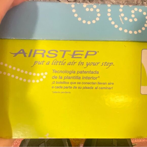 Airstep Sling Back Black Kitten Heels Cushioned Insole Women Size 7 Original Box - Picture 7 of 9